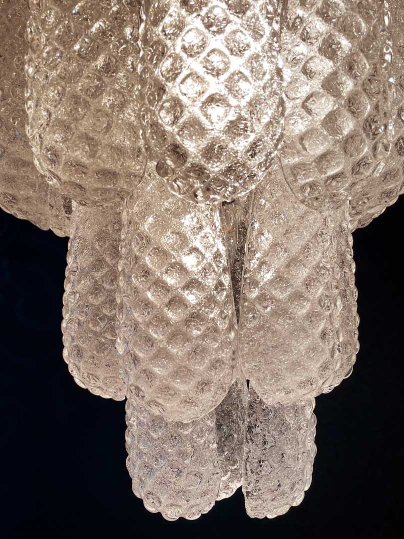 Murano Chandelier – Drop – Transparent - Blushlighting
