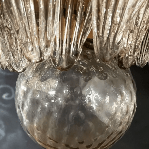 Murano Chandelier – Palmette– Smoked - Blushlighting
