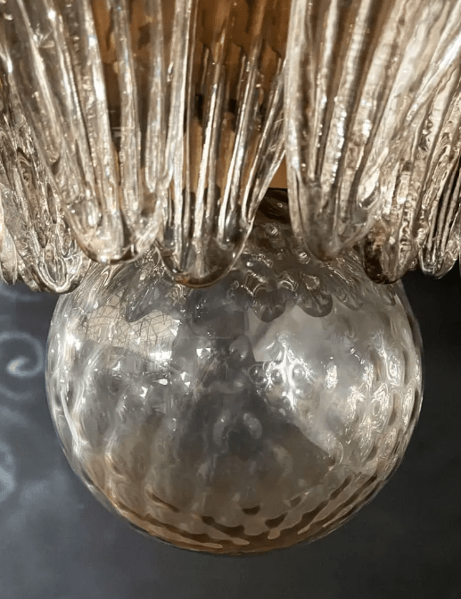 Murano Chandelier – Palmette– Smoked - Blushlighting