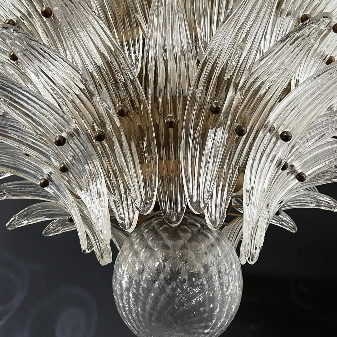 Murano Chandelier – Palmette– Smoked - Blushlighting