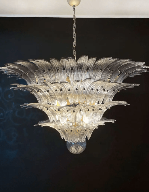 Murano Chandelier – Palmette– Smoked - Blushlighting