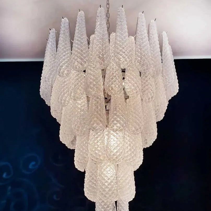 Murano Chandelier – Transparent - Blushlighting