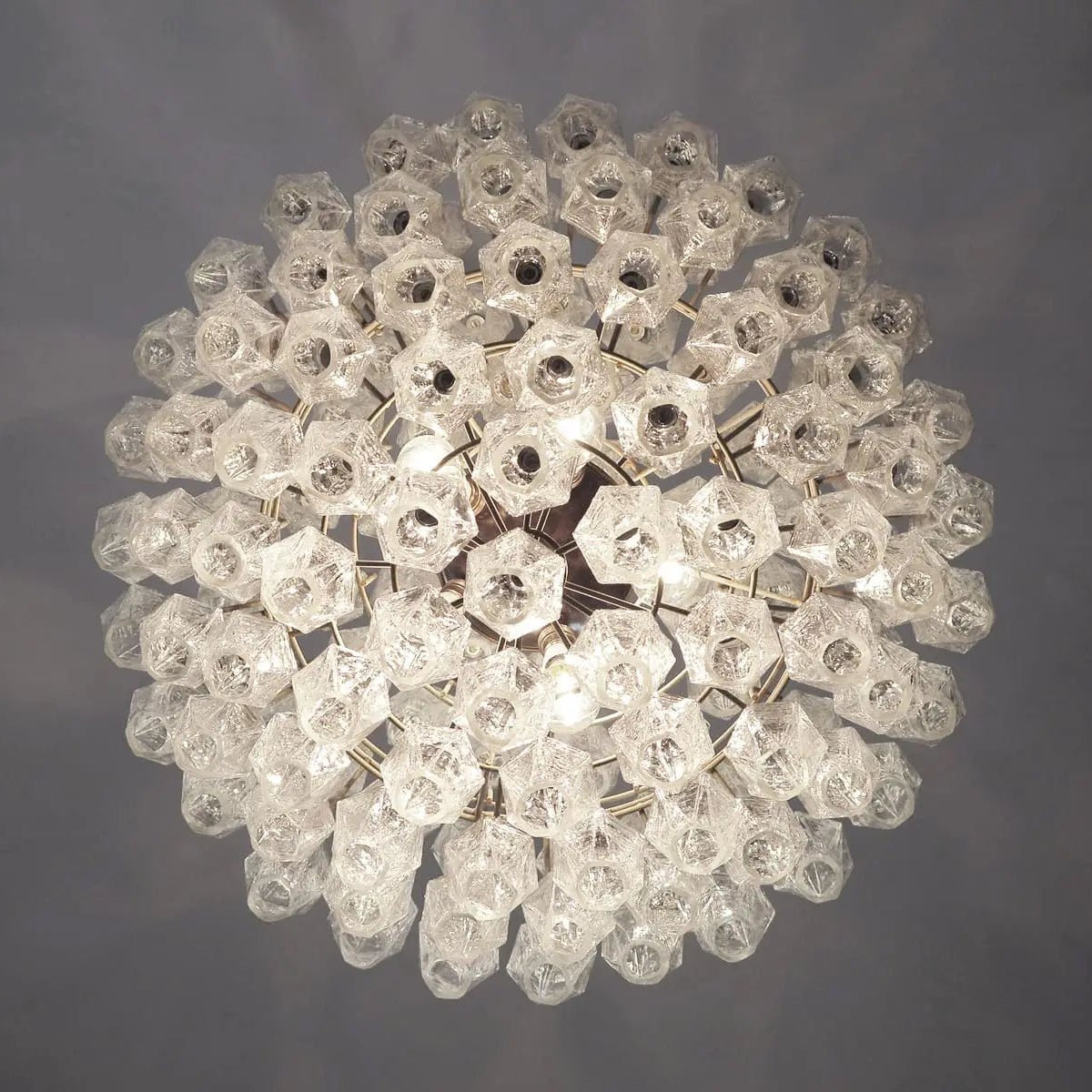 Murano Chandelier – Transparent - NickelBlushlighting