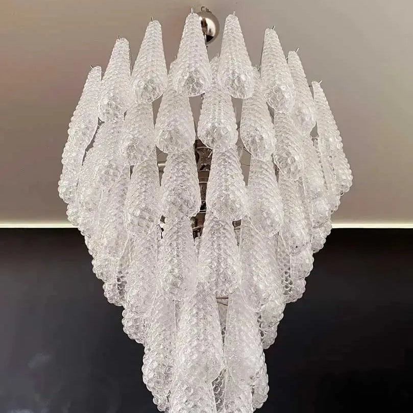 Murano Chandelier – Transparent - Blushlighting