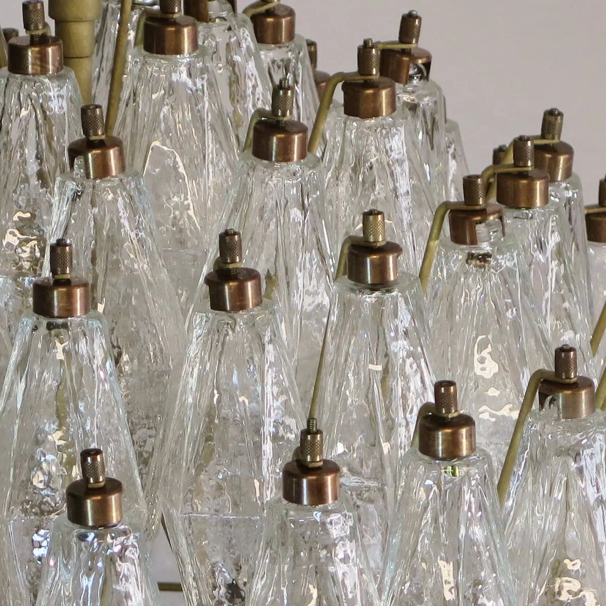 Murano Chandelier – Transparent - NickelBlushlighting