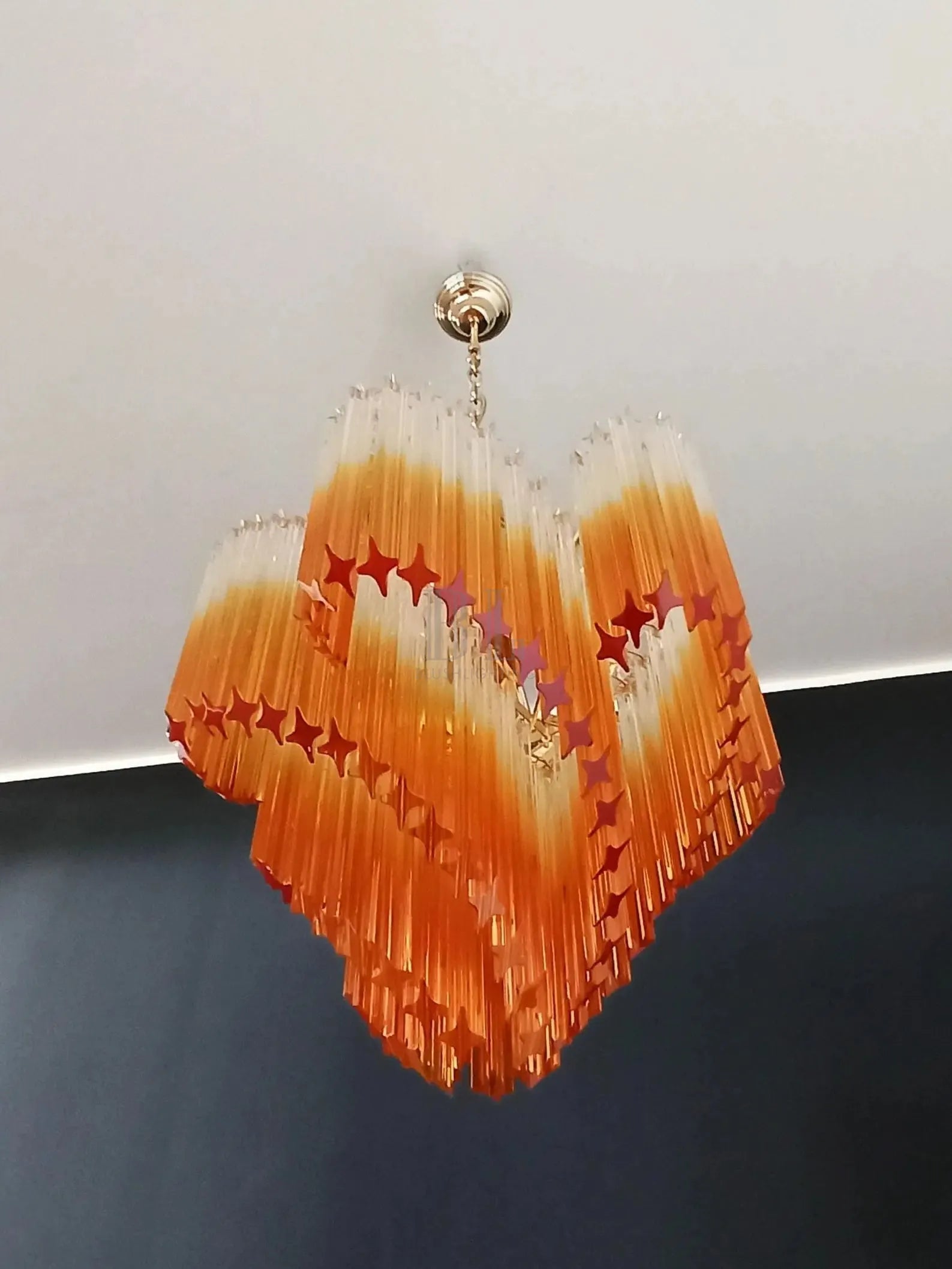 Murano Glass Chandelier – Amber - Blushlighting