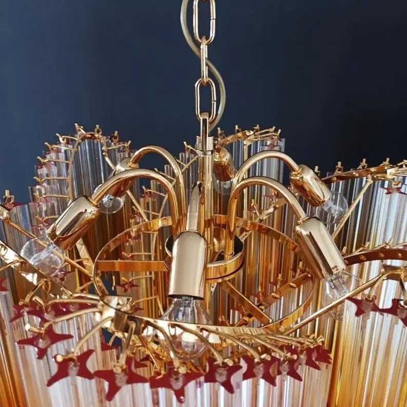 Murano Glass Chandelier – Amber - Blushlighting