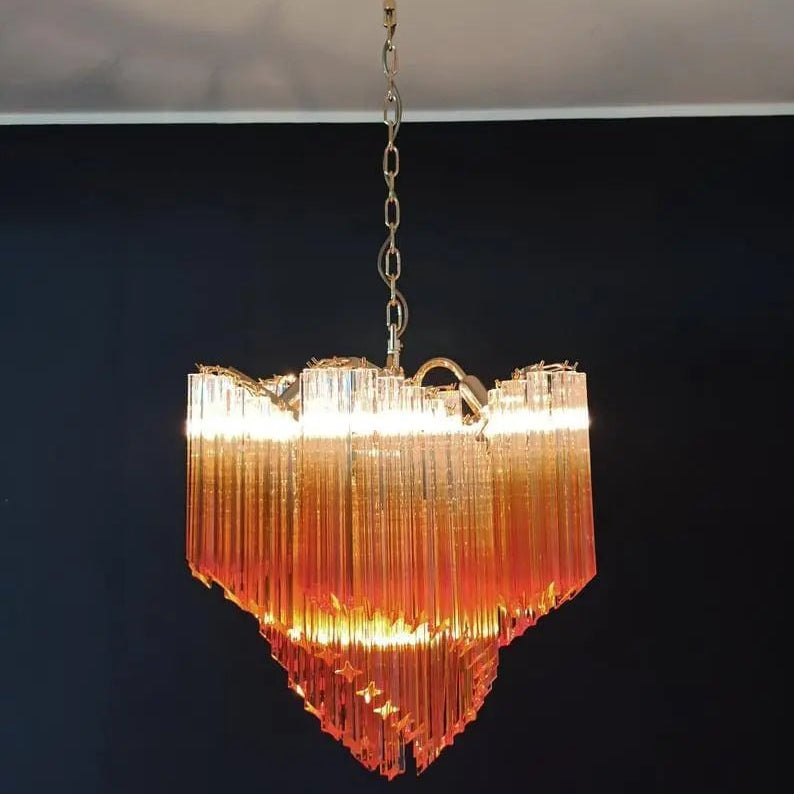 Murano Glass Chandelier – Amber - Blushlighting