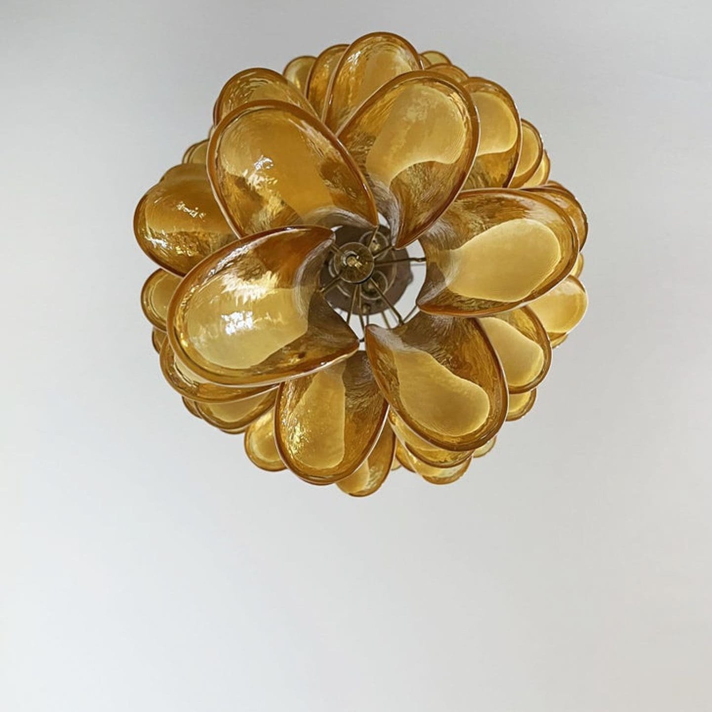 Murano Glass Chandelier – Caramel - Blushlighting