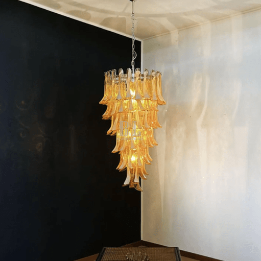 Murano Glass Chandelier – Caramel - Blushlighting