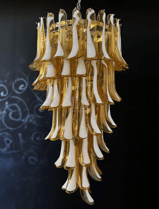 Murano Glass Chandelier – Caramel - Blushlighting