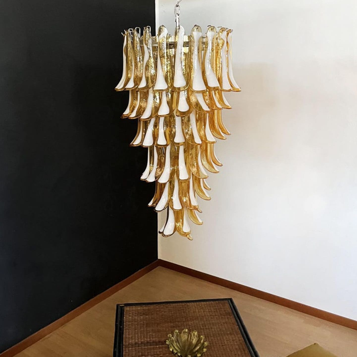 Murano Glass Chandelier – Caramel - Blushlighting