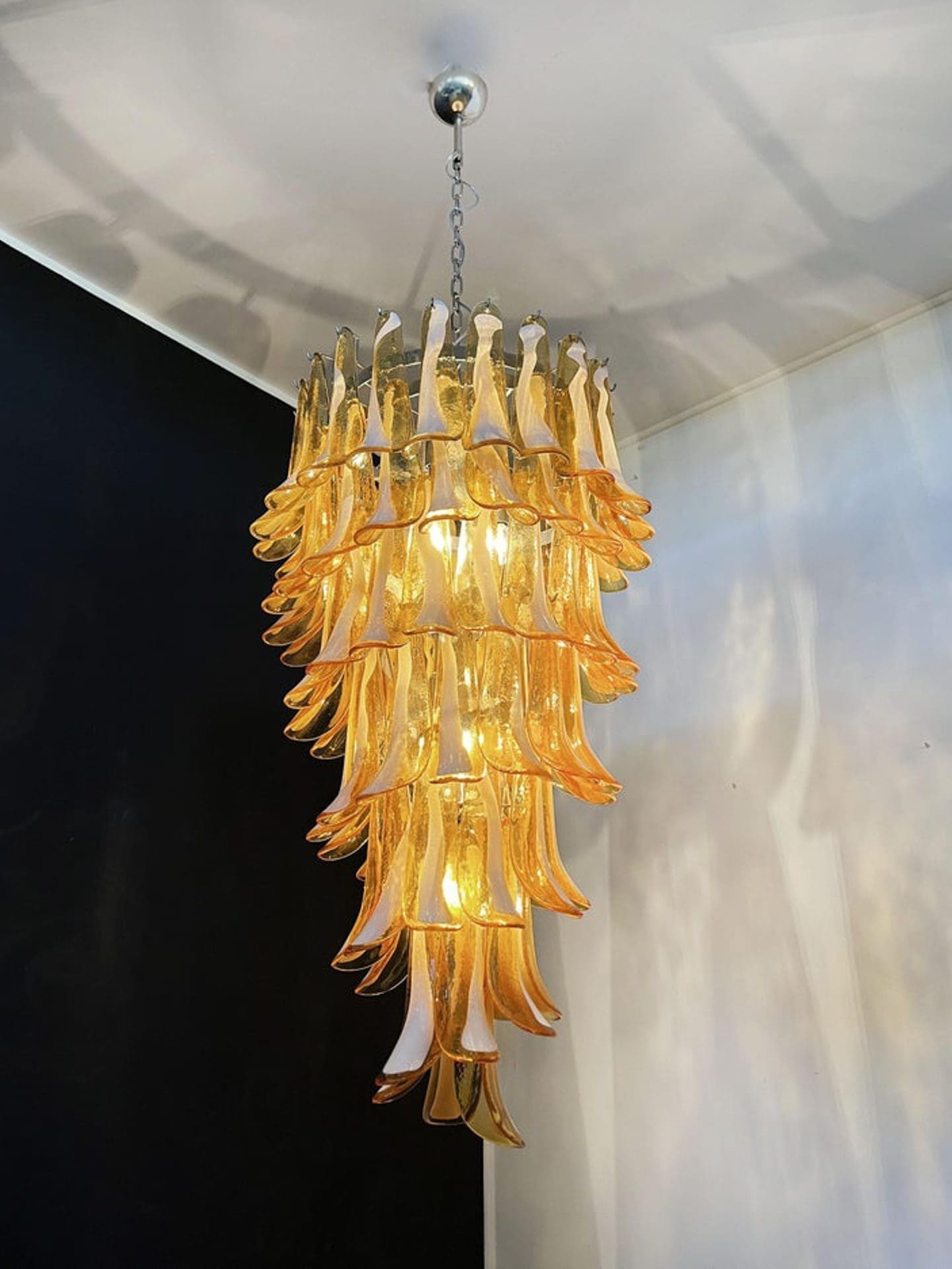 Murano Glass Chandelier – Caramel - Blushlighting