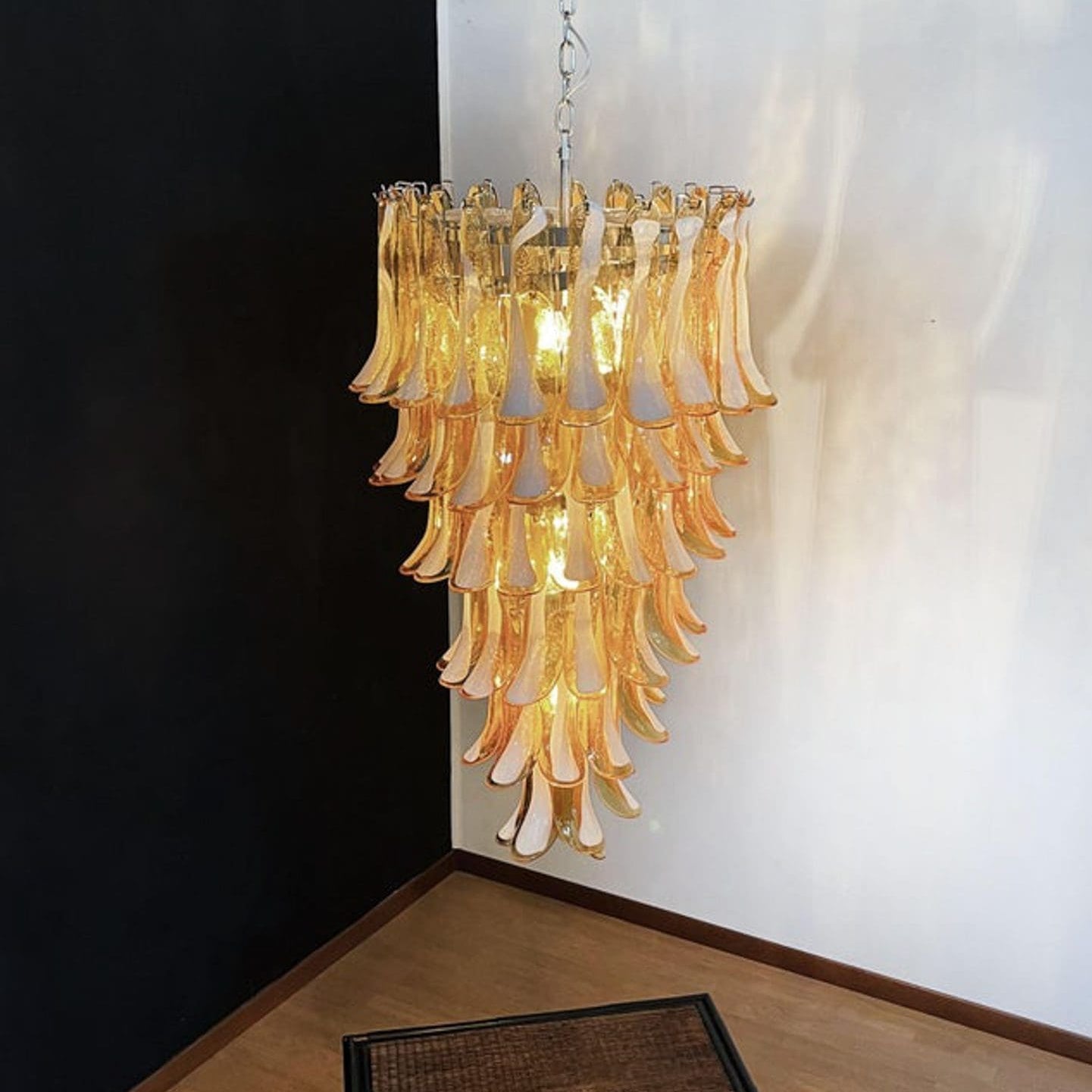 Murano Glass Chandelier – Caramel - Blushlighting