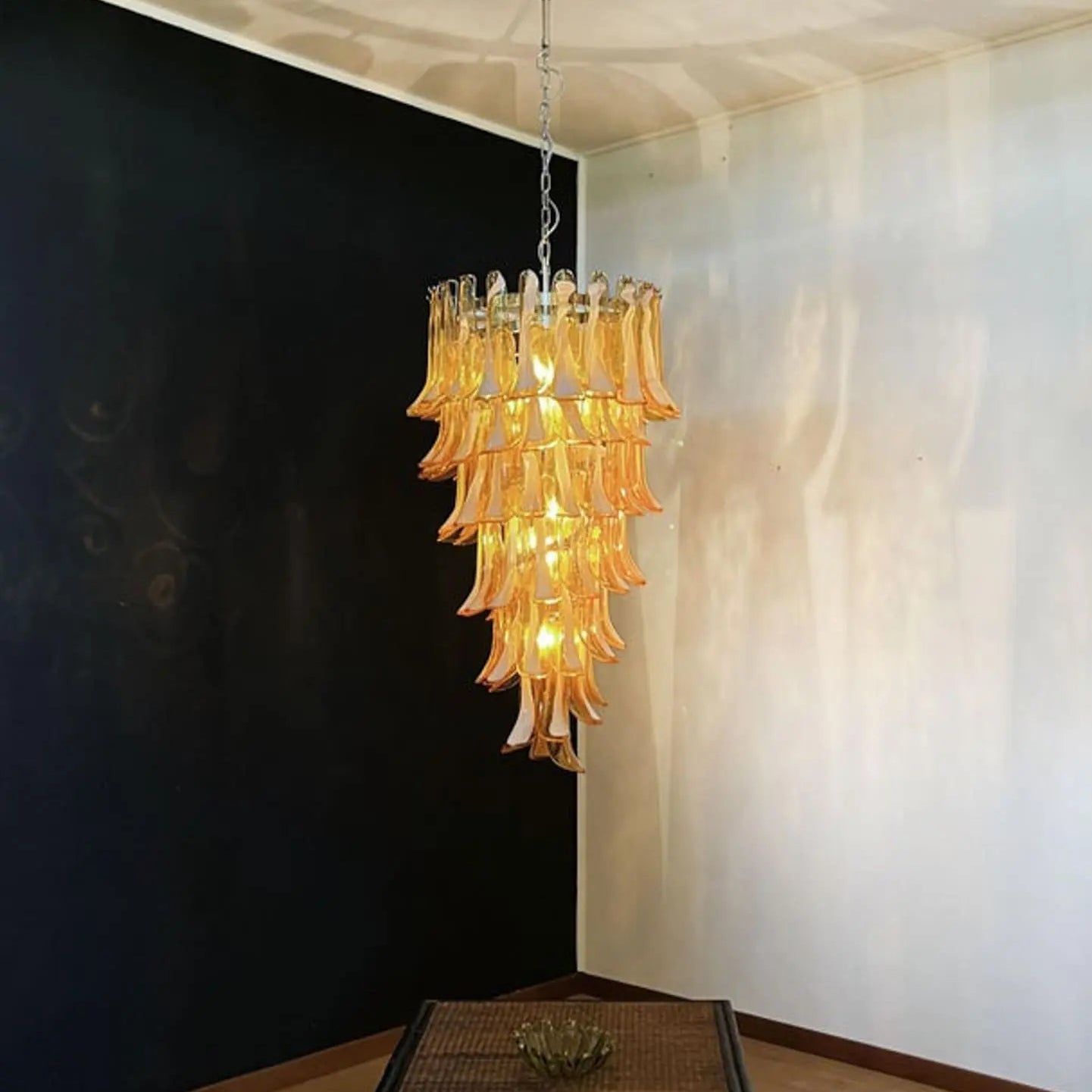 Murano Glass Chandelier – Caramel - Blushlighting