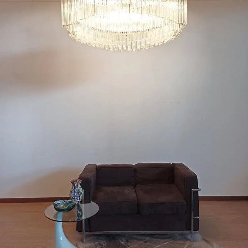 Murano Glass Chandelier – Pagoda – 292 prisms – Transparent - BrassBlushlighting
