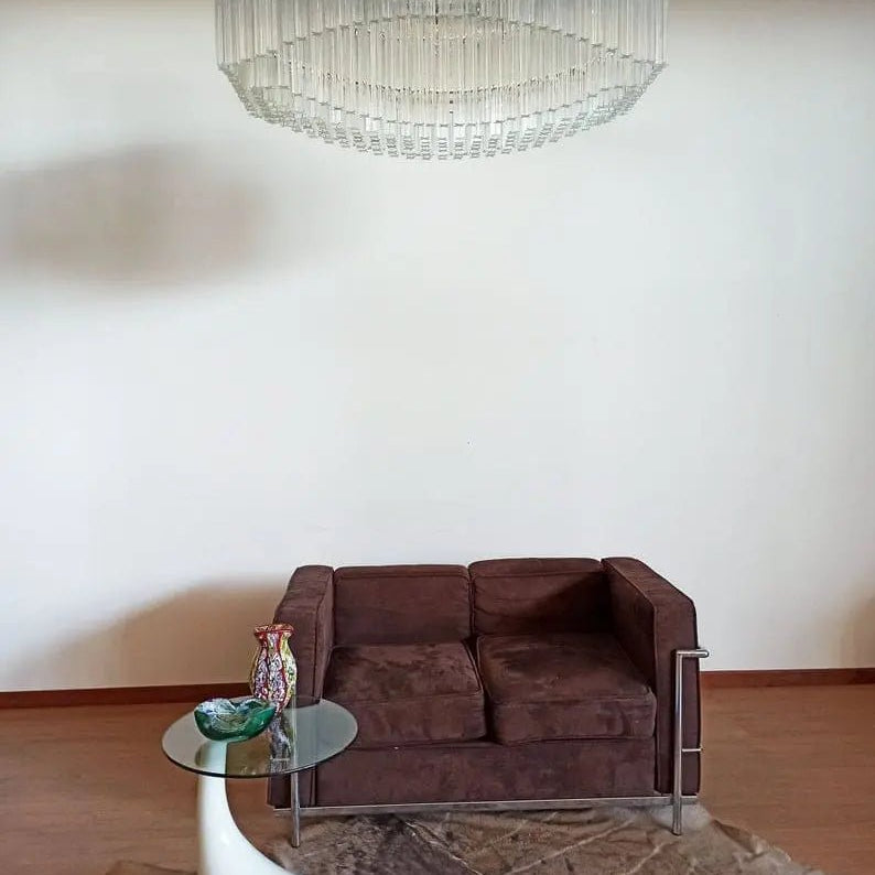 Murano Glass Chandelier – Pagoda – 292 prisms – Transparent - BrassBlushlighting
