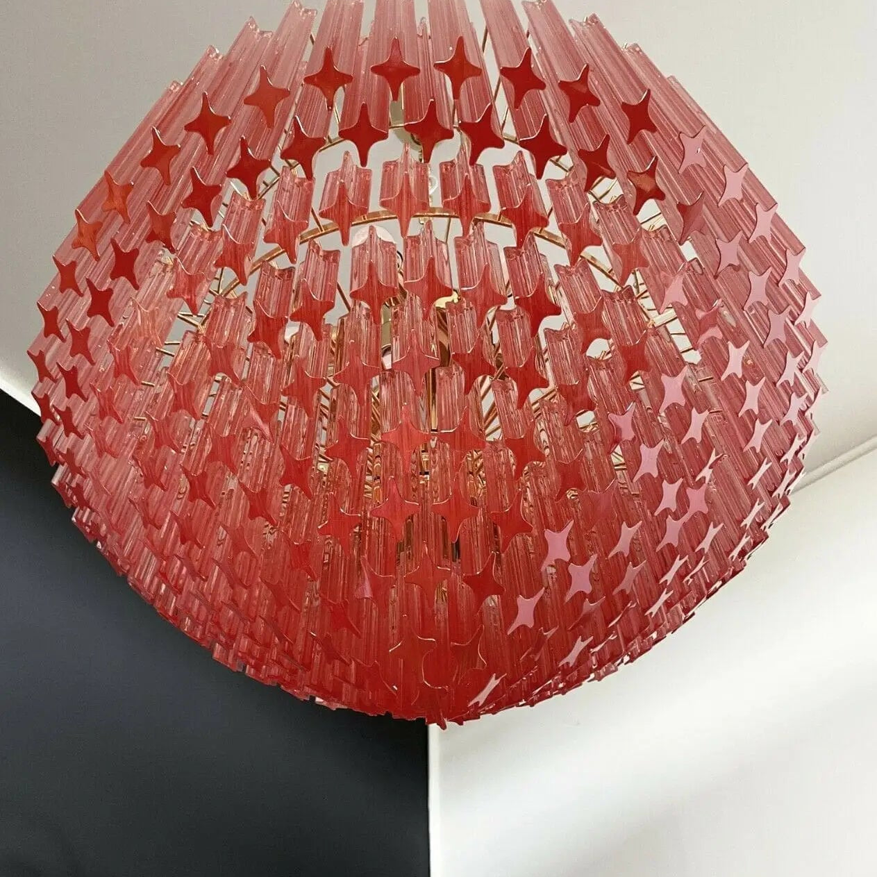 Murano Glass Chandelier – Pink - Blushlighting