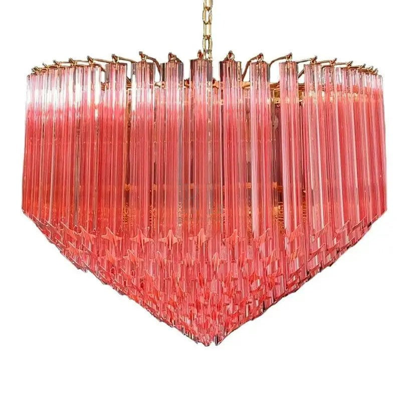 Murano Glass Chandelier – Pink - Blushlighting
