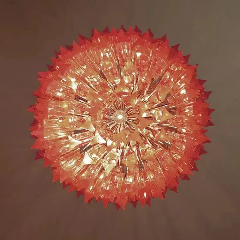 Murano Glass Chandelier – Pink - BrassBlushlighting