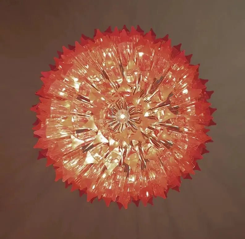 Murano Glass Chandelier – Pink - BrassBlushlighting