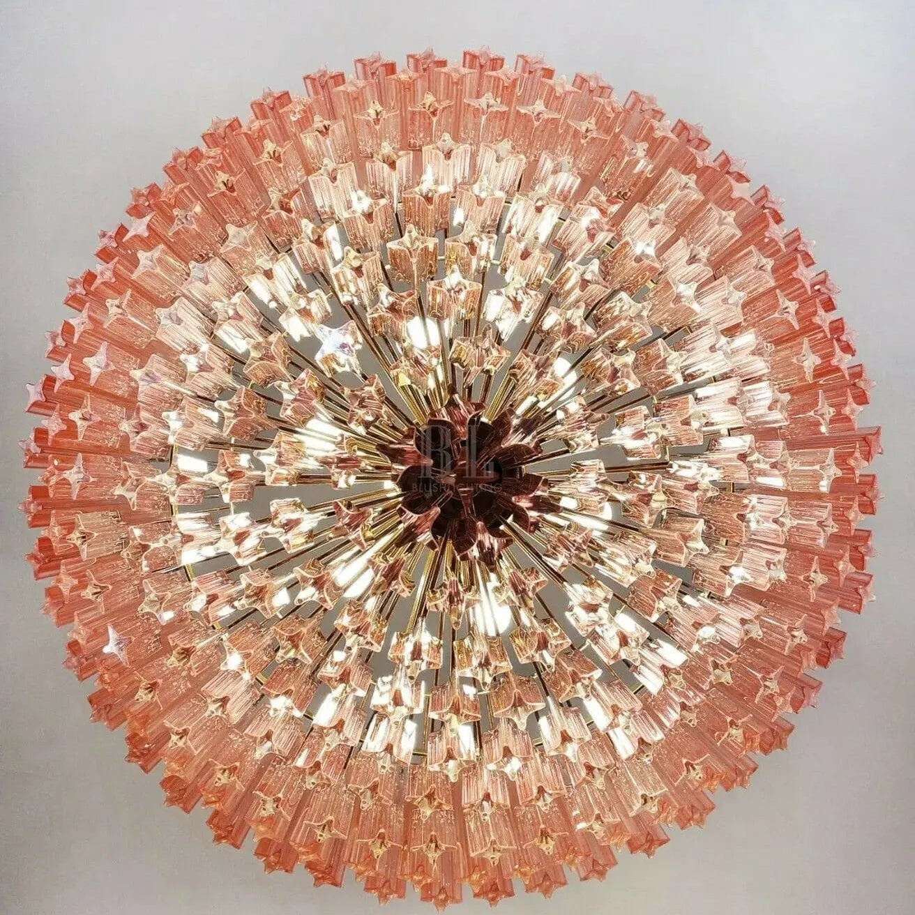 Murano Glass Chandelier – Pink - Blushlighting
