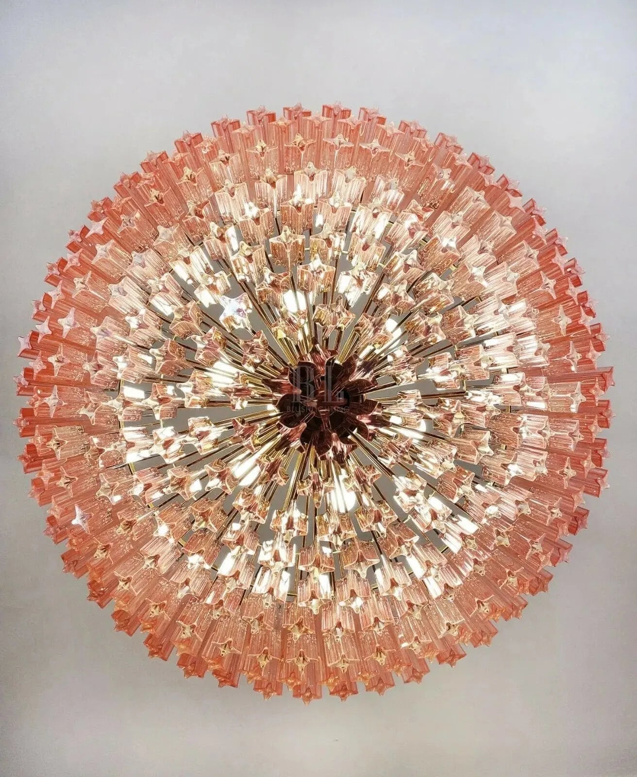 Murano Glass Chandelier – Pink - Blushlighting