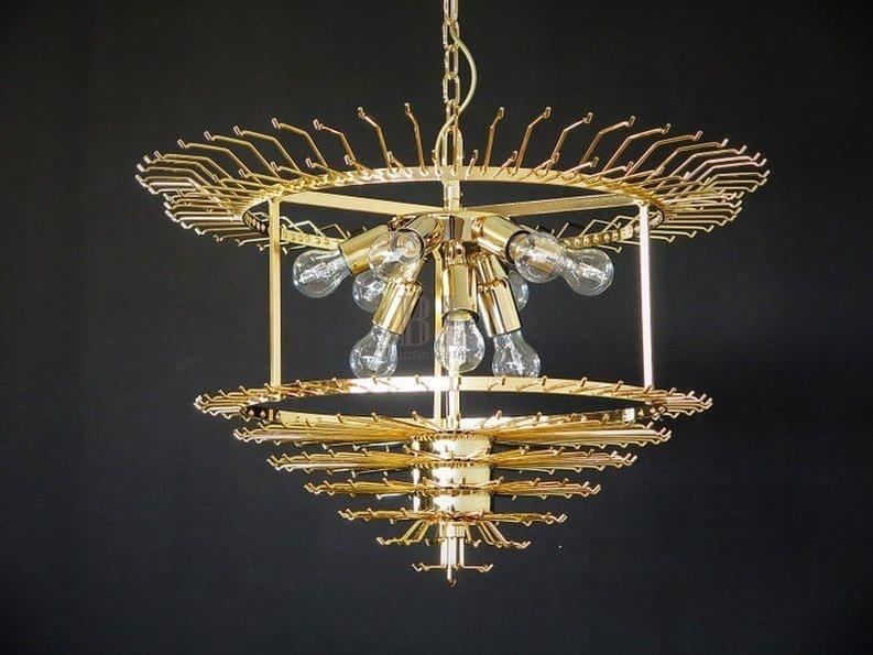 Murano Glass Chandelier – Transparent - SilverBlushlighting