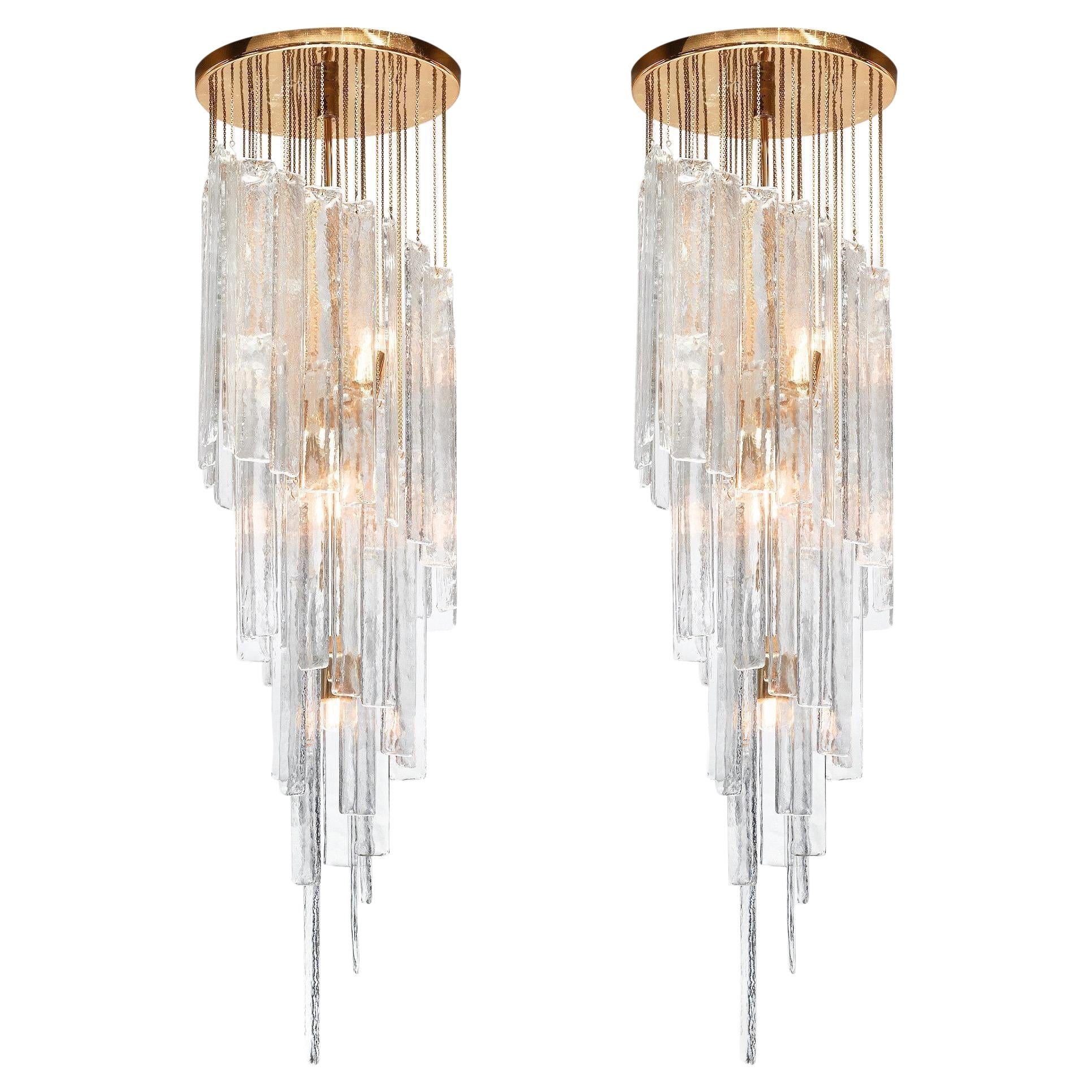 Murano Glass Chandeliers - SetBlushlighting