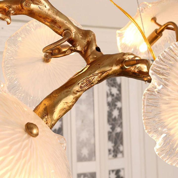 Nenufar Blooming Chandelier-chandeliers for dining room,chandeliers for stairways,chandeliers for foyer,chandeliers for bedrooms,chandeliers for kitchen,chandeliers for living room-Blushlighting