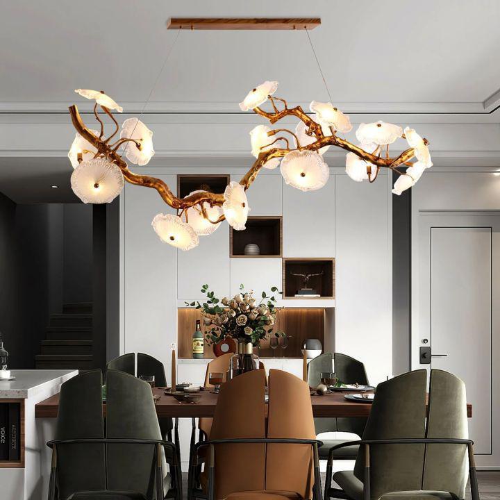 Nenufar Blooming Chandelier - L 49.2″(125cm) x W 13.8″(35cm) x H 25.6″(65cm)Blushlighting