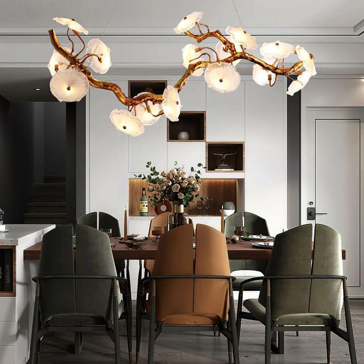 Nenufar Blooming Chandelier - L 49.2″(125cm) x W 13.8″(35cm) x H 25.6″(65cm)Blushlighting