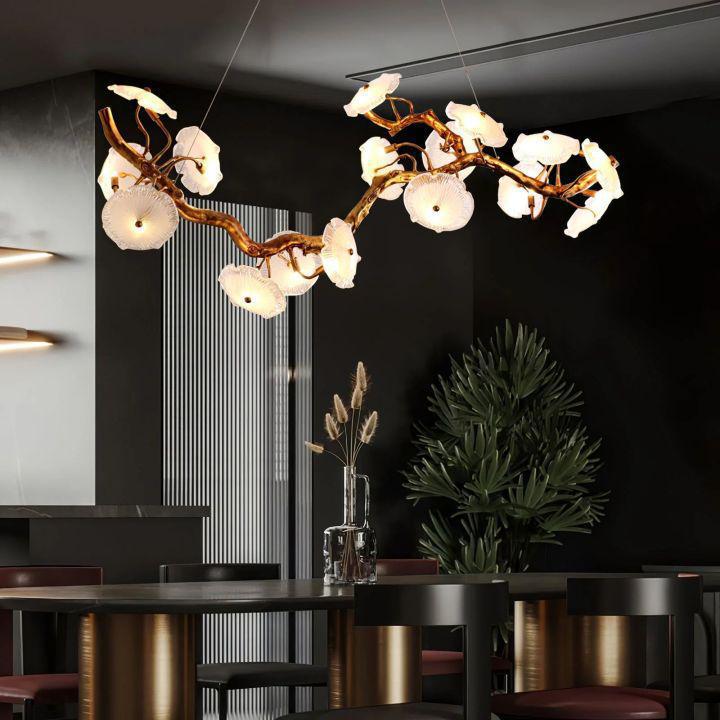 Nenufar Blooming Chandelier - L 49.2″(125cm) x W 13.8″(35cm) x H 25.6″(65cm)Blushlighting
