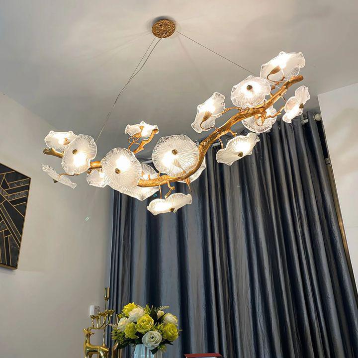 Nenufar Blooming Chandelier - L 59.1″(150cm) x W 13.8″(35cm) x H 25.6″(65cm)Blushlighting
