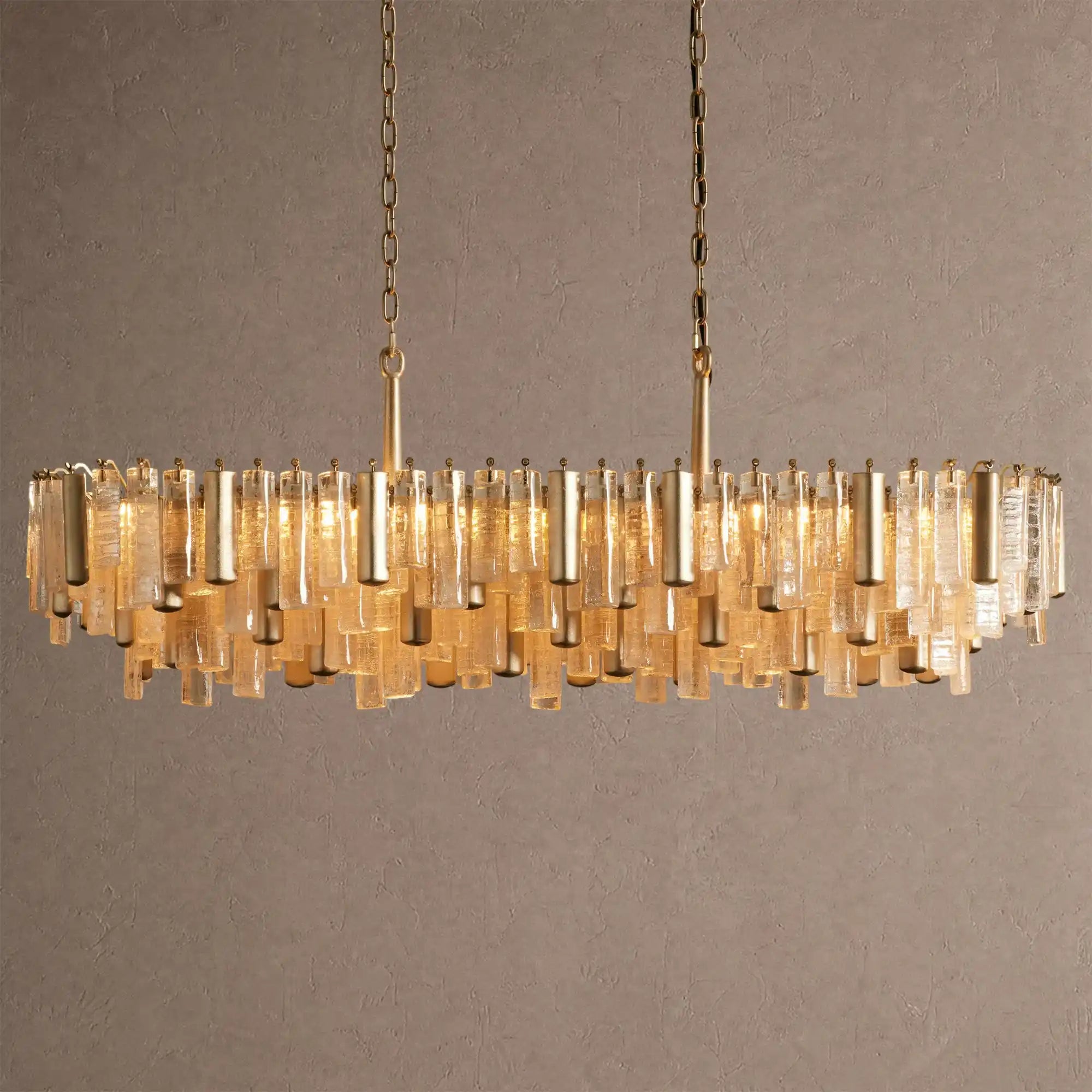 Neve Linear Chandelier - BrassBlushlighting