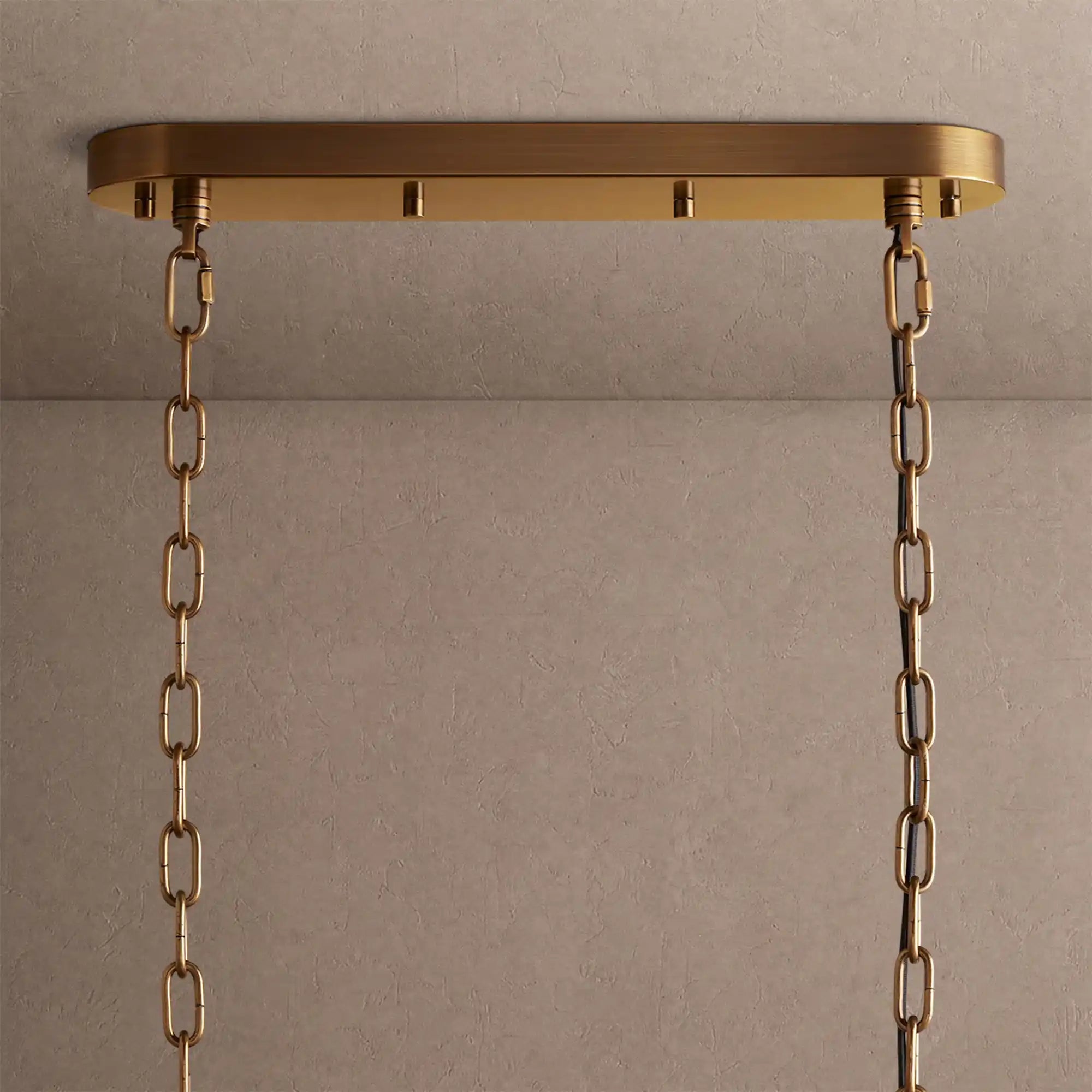 Neve Linear Chandelier - BrassBlushlighting