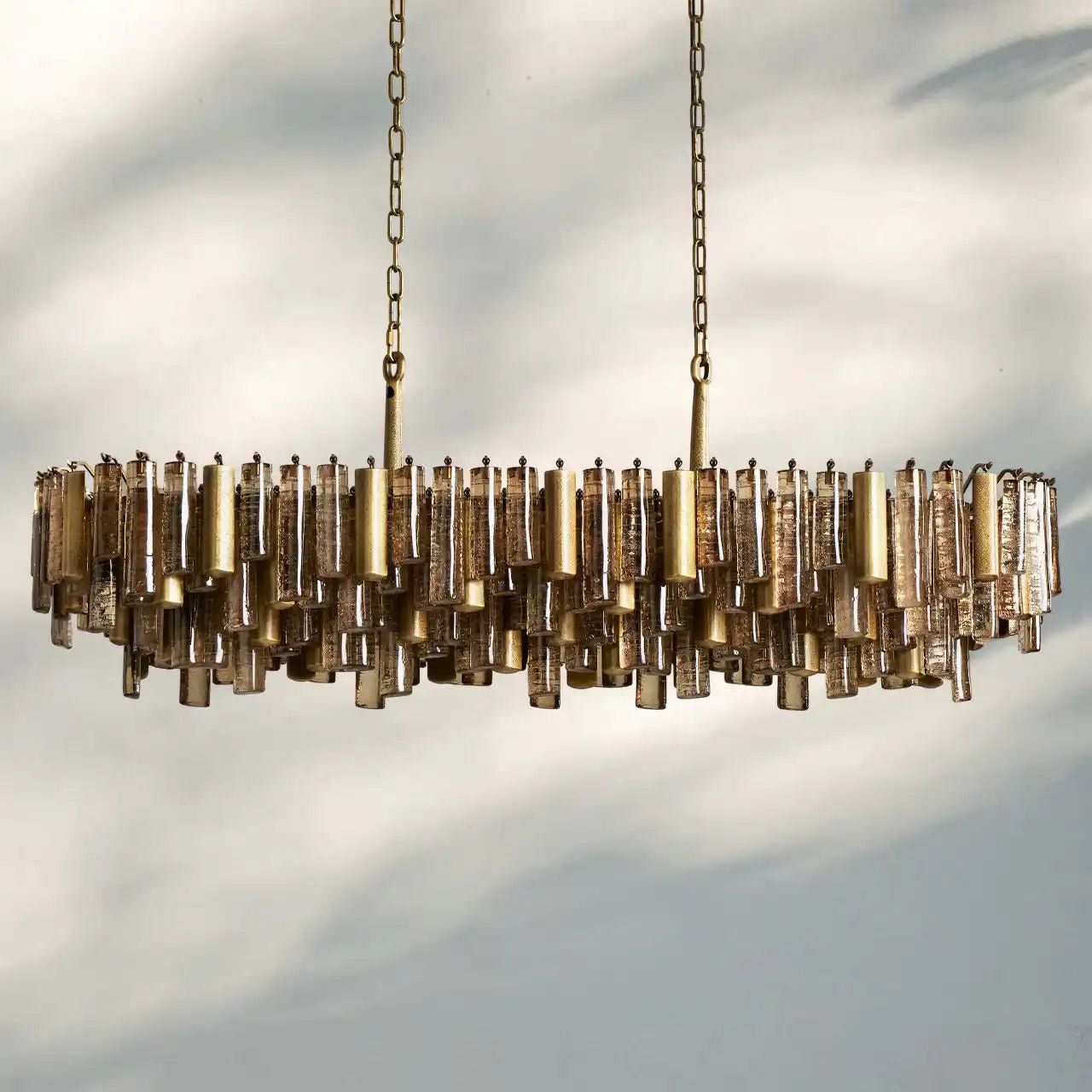 Neve Linear Chandelier - BrassBlushlighting
