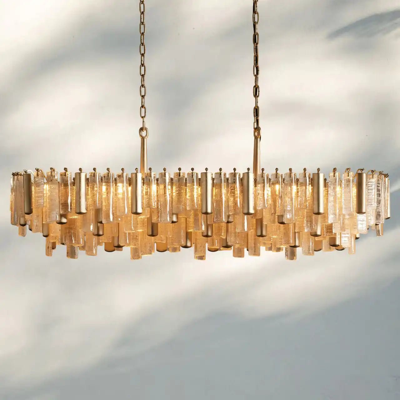 Neve Linear Chandelier - ChampagneBlushlighting