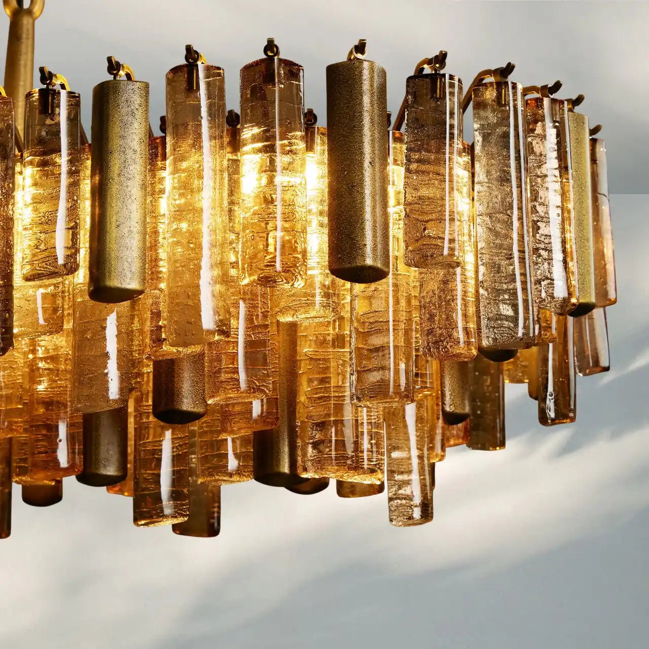 Neve Linear Chandelier - ChampagneBlushlighting