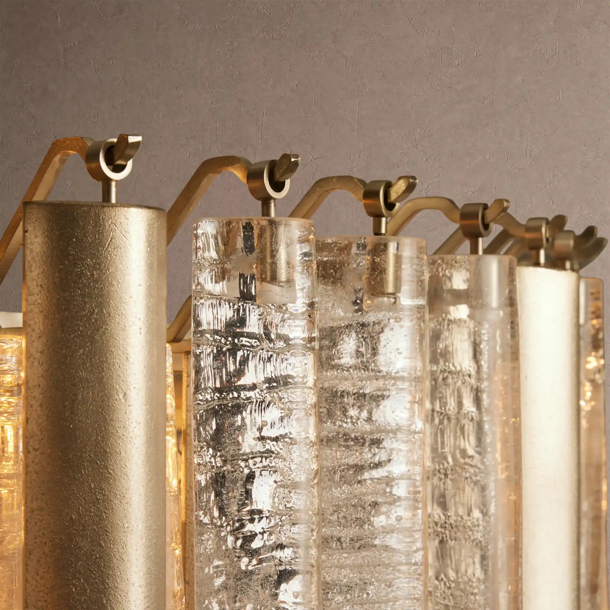 Neve Round Chandelier - brass finish, modern home lighting
