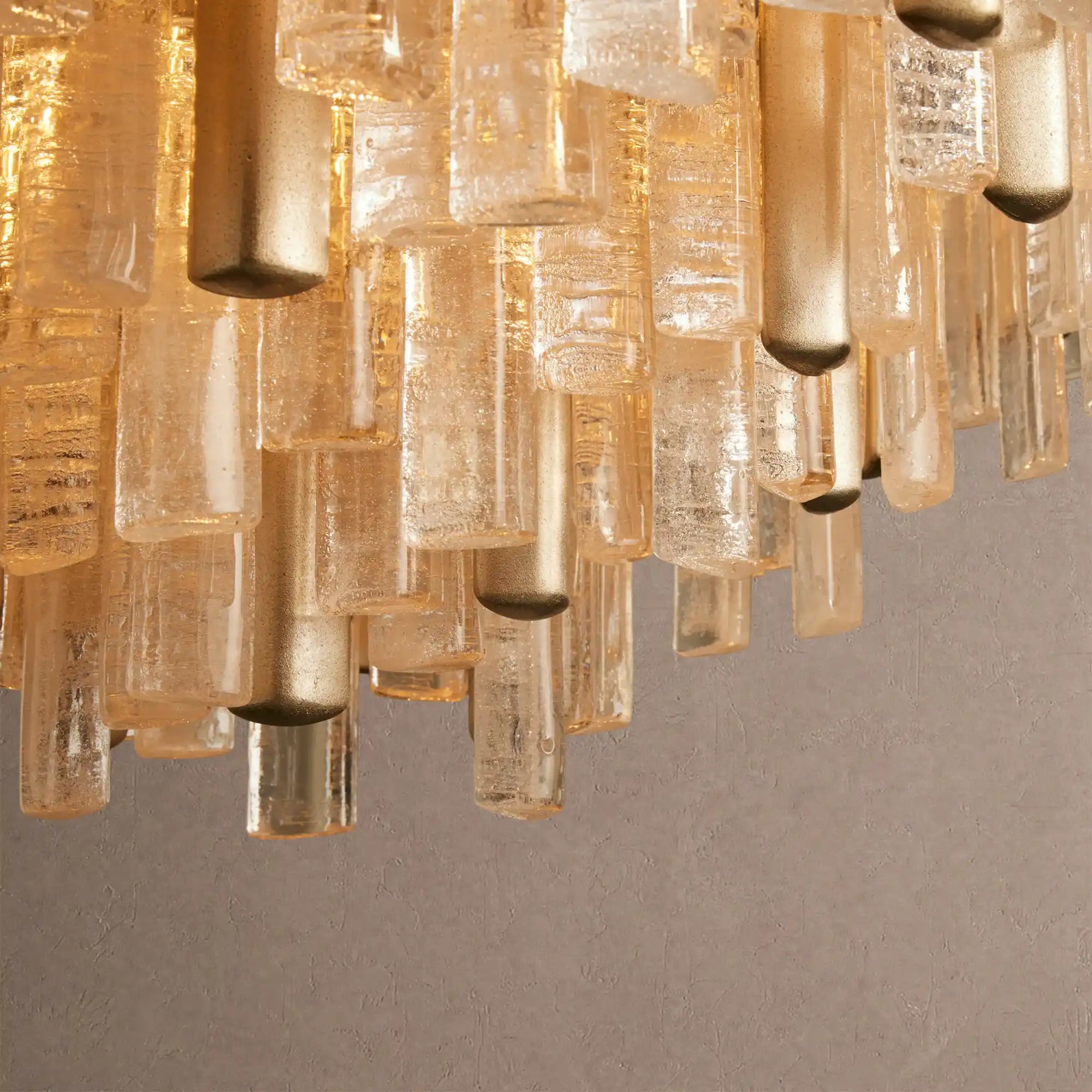 Neve Round Chandelier in brass by Blush Lighting