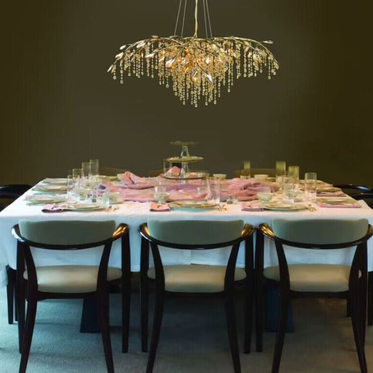 New Luxury Branch Crystal Pendant Chandelier Designer Creative Art Dining Room/Living Room Light Fixture-Chandeliers-Blushlighting