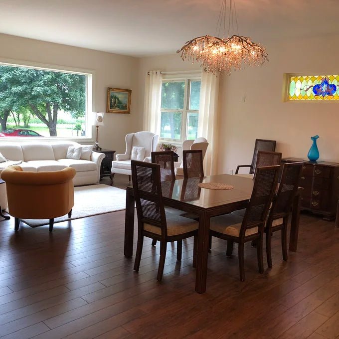 New Luxury Branch Crystal Pendant Chandelier Designer Creative Art Dining Room/Living Room Light Fixture - L74.8"*W29.52"*H23.0"GoldWarm LightBlushlighting