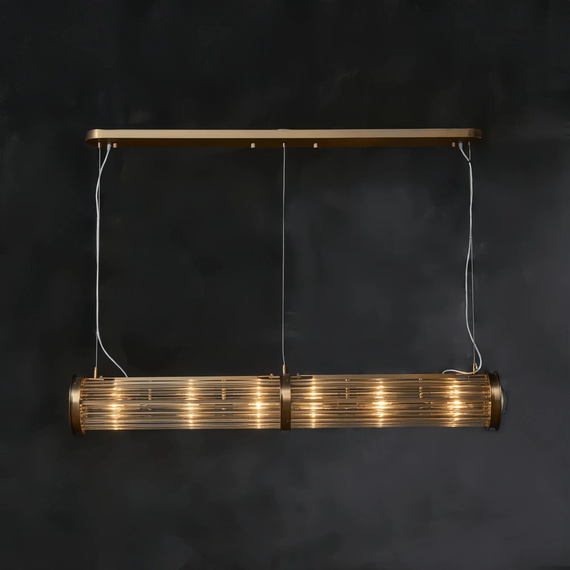 Newton Rectangular Pendant - 39"BronzeBlushlighting