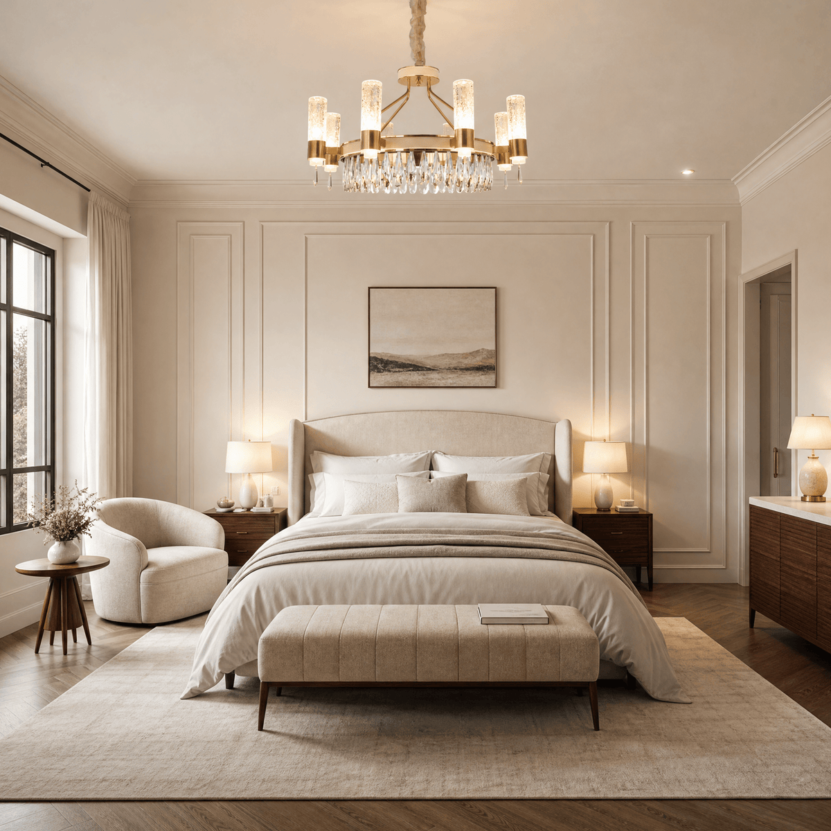 Nido Crystal Chandelier - D600*328mmBlushlighting
