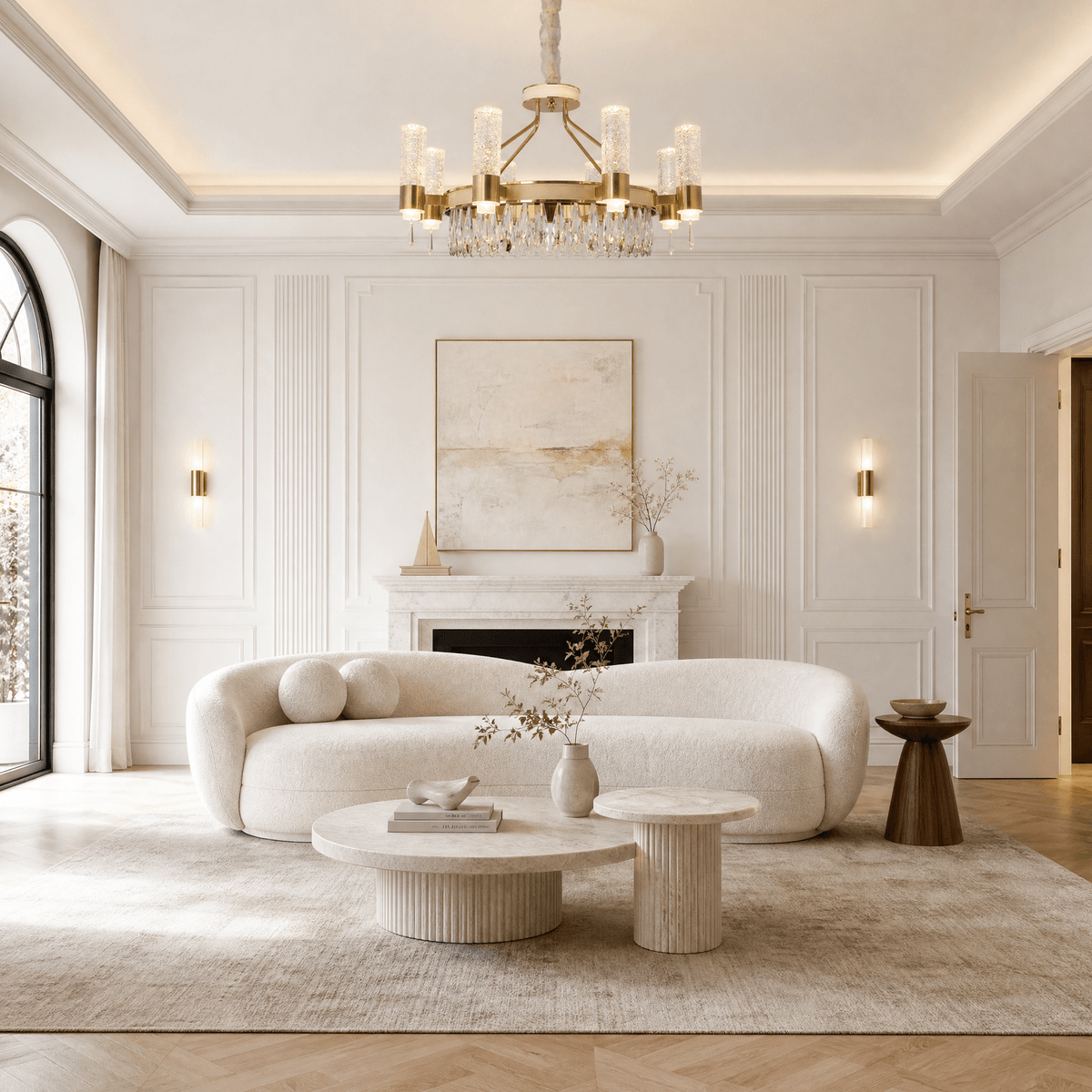 Nido Crystal Chandelier - D600*328mmBlushlighting