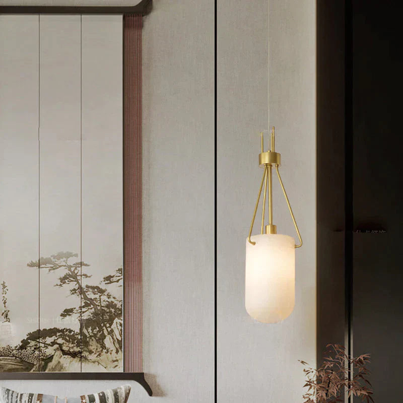 Nina Modern Alabaster Pendant Light, Alabaster Pendant Lamp Besides Bed Pendant Light Kevin Studio Inc A