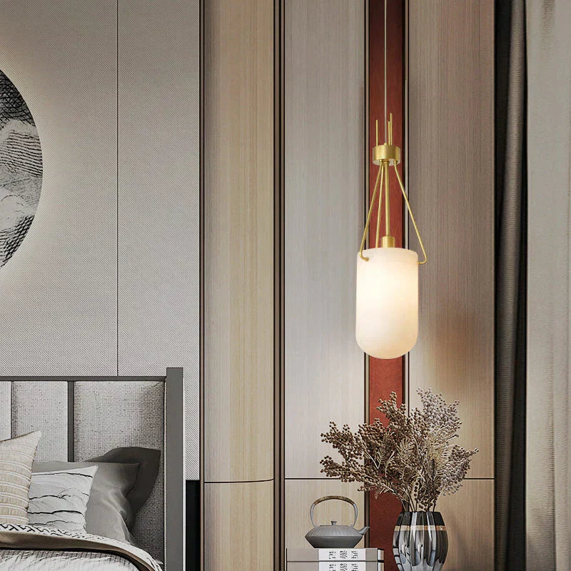 Nina Modern Alabaster Pendant Light, Alabaster Pendant Lamp Besides Bed Pendant Light Kevin Studio Inc
