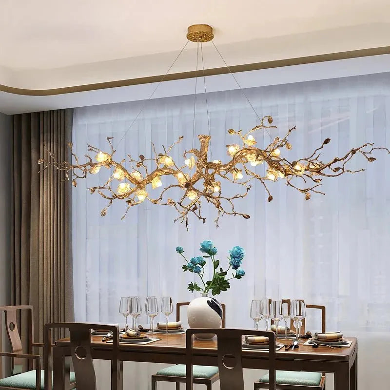 Noa Flower Branch Chandelier - L47.24” (120 cm)Warm White 3000KBlushlighting