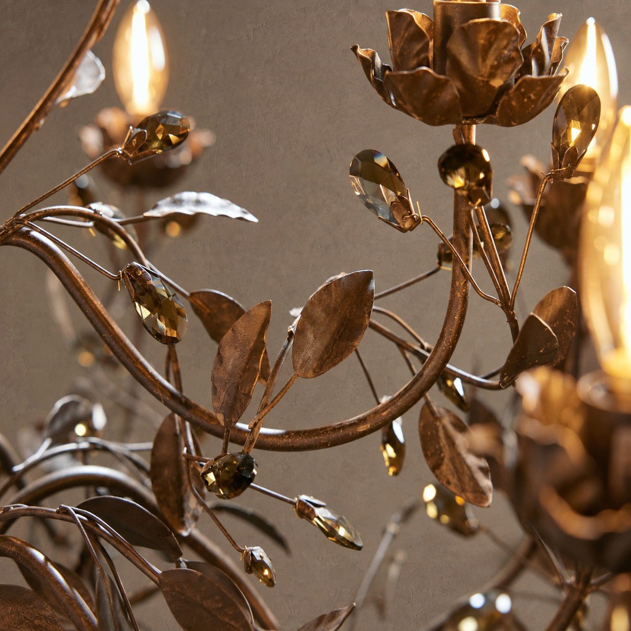 Noemi Round Chandelier - GOLD36"Blushlighting